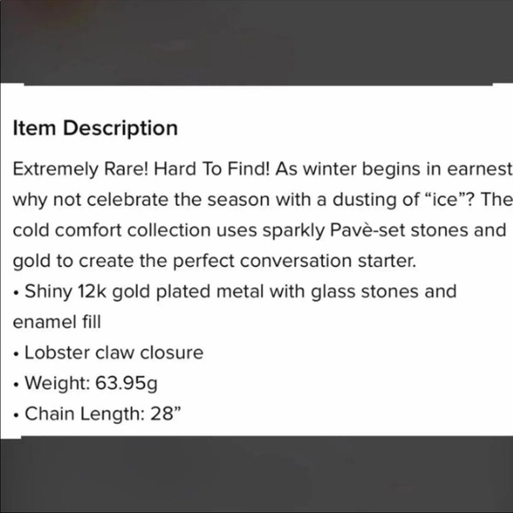 $98 Kate Spade cold comforts polar bear large pendant long necklace - Picture 8 of 9